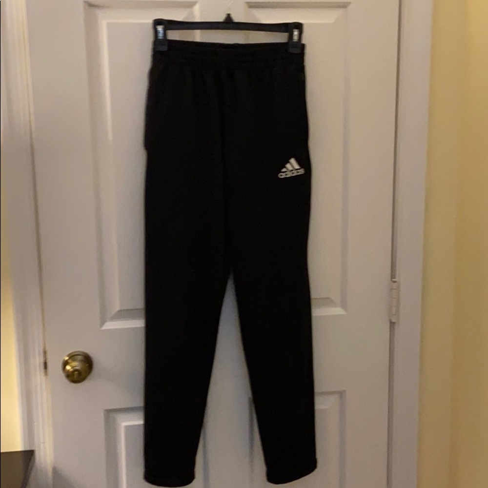 Adidas youth black large sweatpants